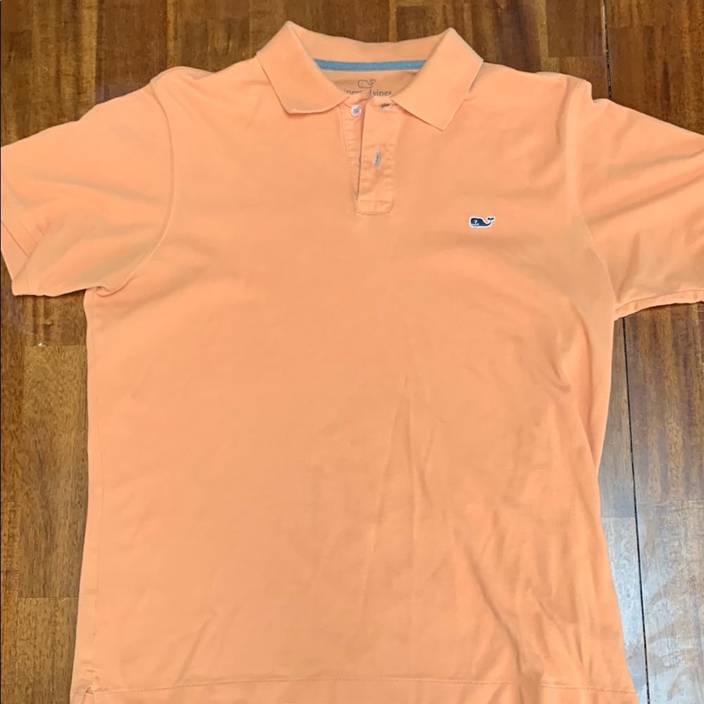 Vineyard Vines Men's Orange Polo Shirt